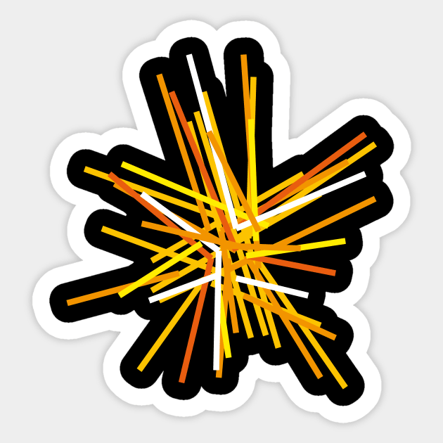 abstract - shining light Sticker by Nikokosmos